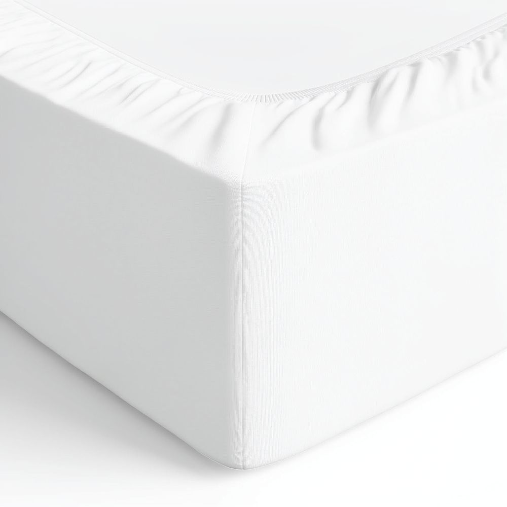 Fitted Bed Sheets Deep Pocket - ชุดเครื่องนอนสไตล์มินิมอล สีพื้น ผ้าปูที่นอนรัดมุม ผ้าฝ้าย ผ้าคลุมเตียง ปกป้องห้องนอนให้สบาย