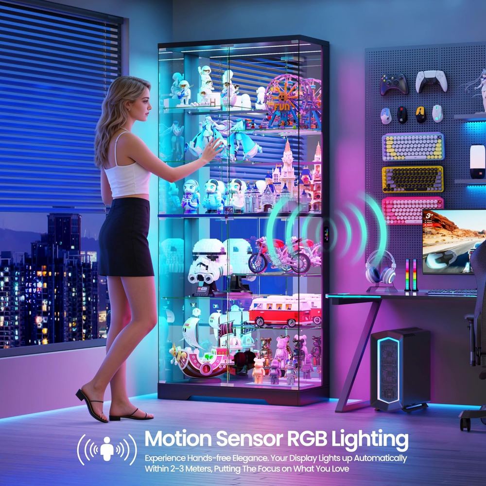 ตู้โชว์กระจก 10 ชั้น พร้อมไฟ R - Lighting บทวิจารณ์และราคา
