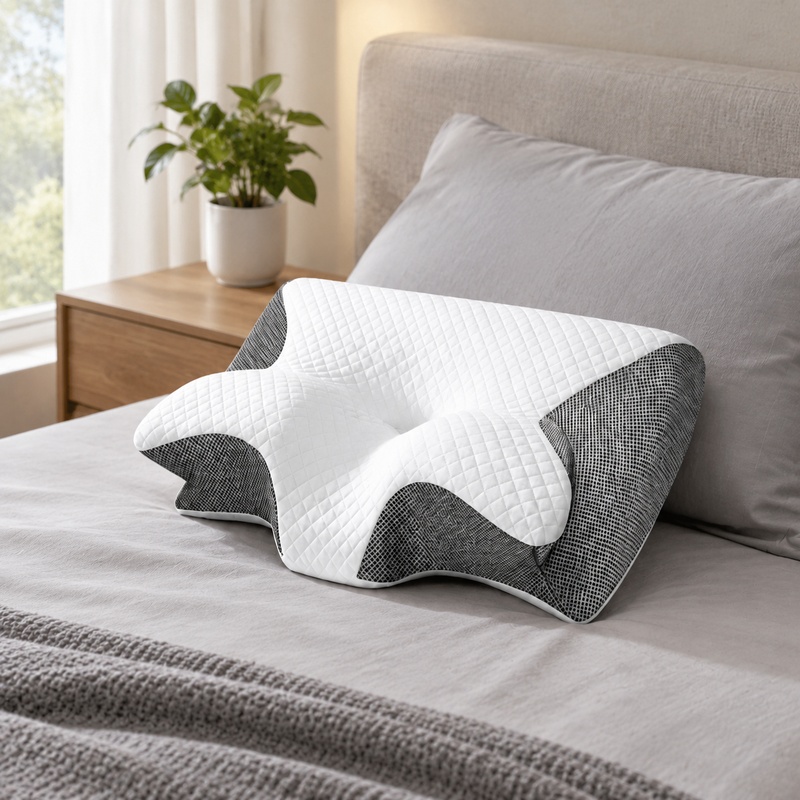 หมอนรองคอเมมโมรี่โฟมเพื่อสุขภา - Memory Foam Orthopedic Pillow Neck Pain บทวิจารณ์และราคา