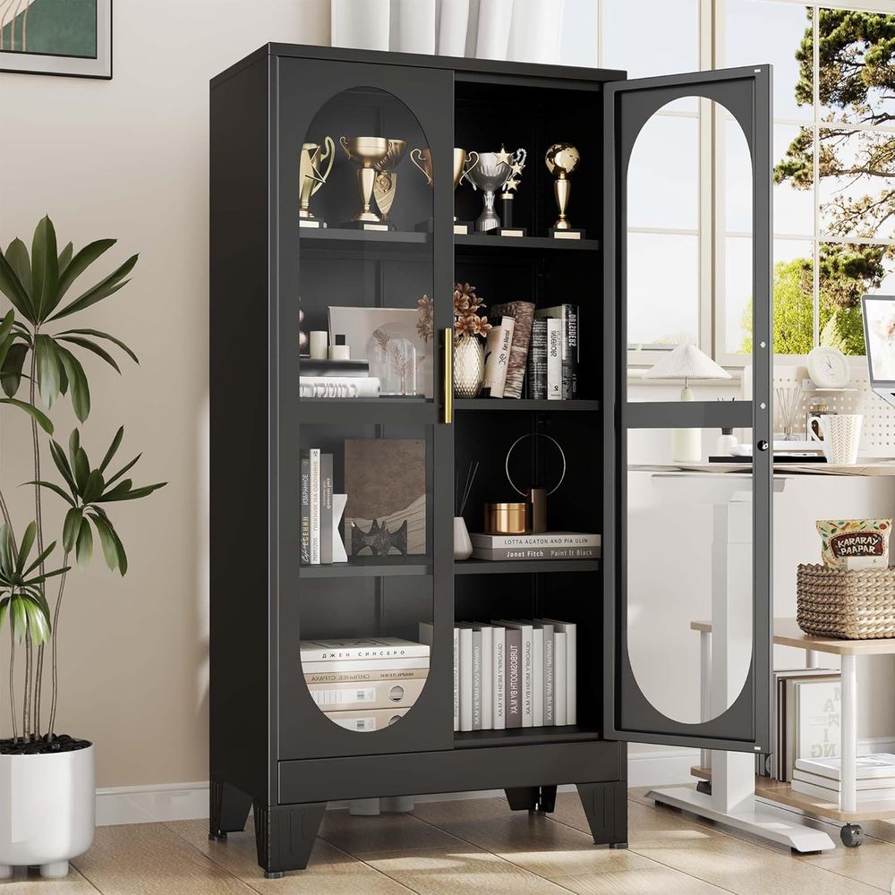 ตู้โชว์กระจกขนาด 61 นิ้วพร้อมก - Storage & Organization บทวิจารณ์และราคา