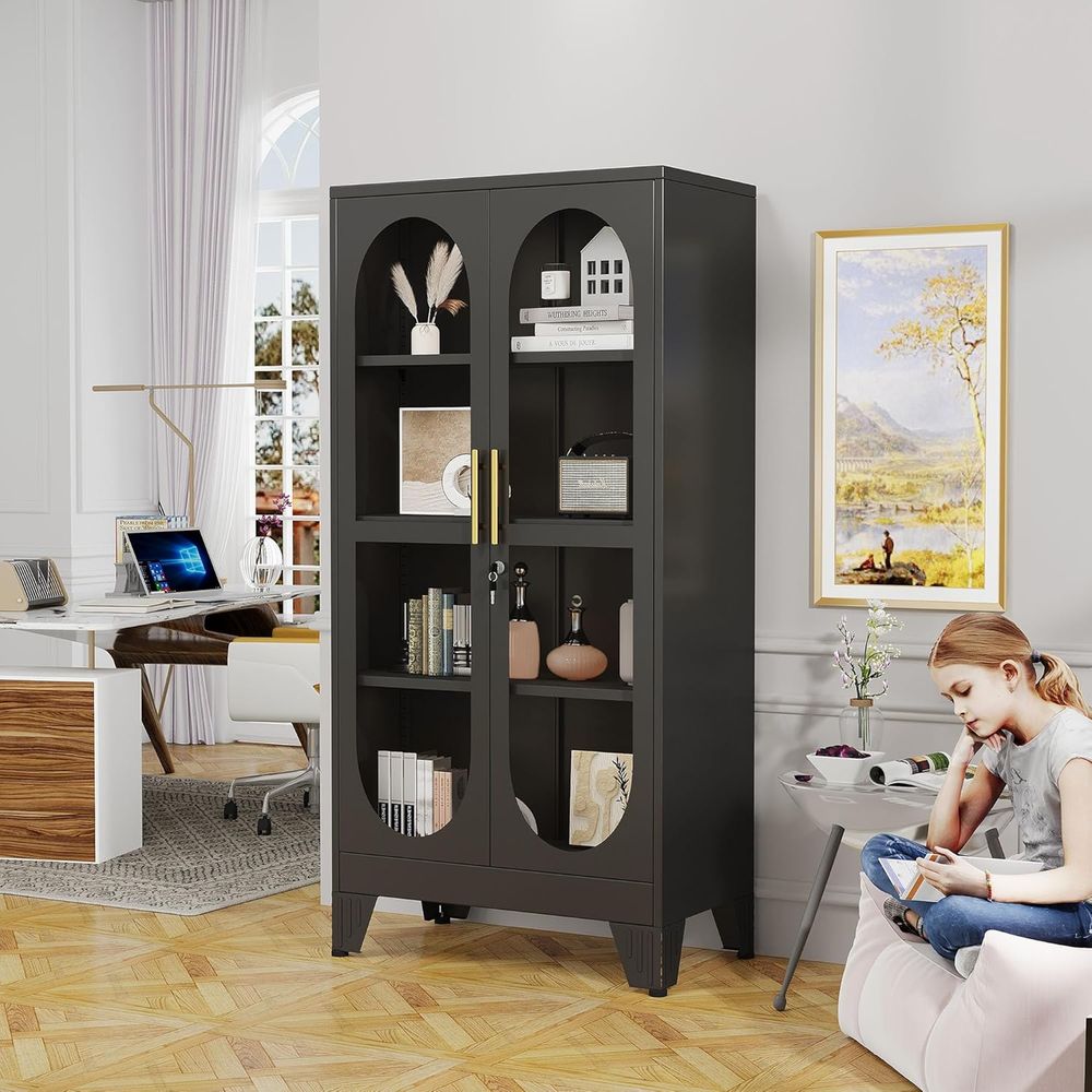 ตู้โชว์กระจกขนาด 61 นิ้วพร้อมก - Storage & Organization บทวิจารณ์และราคา