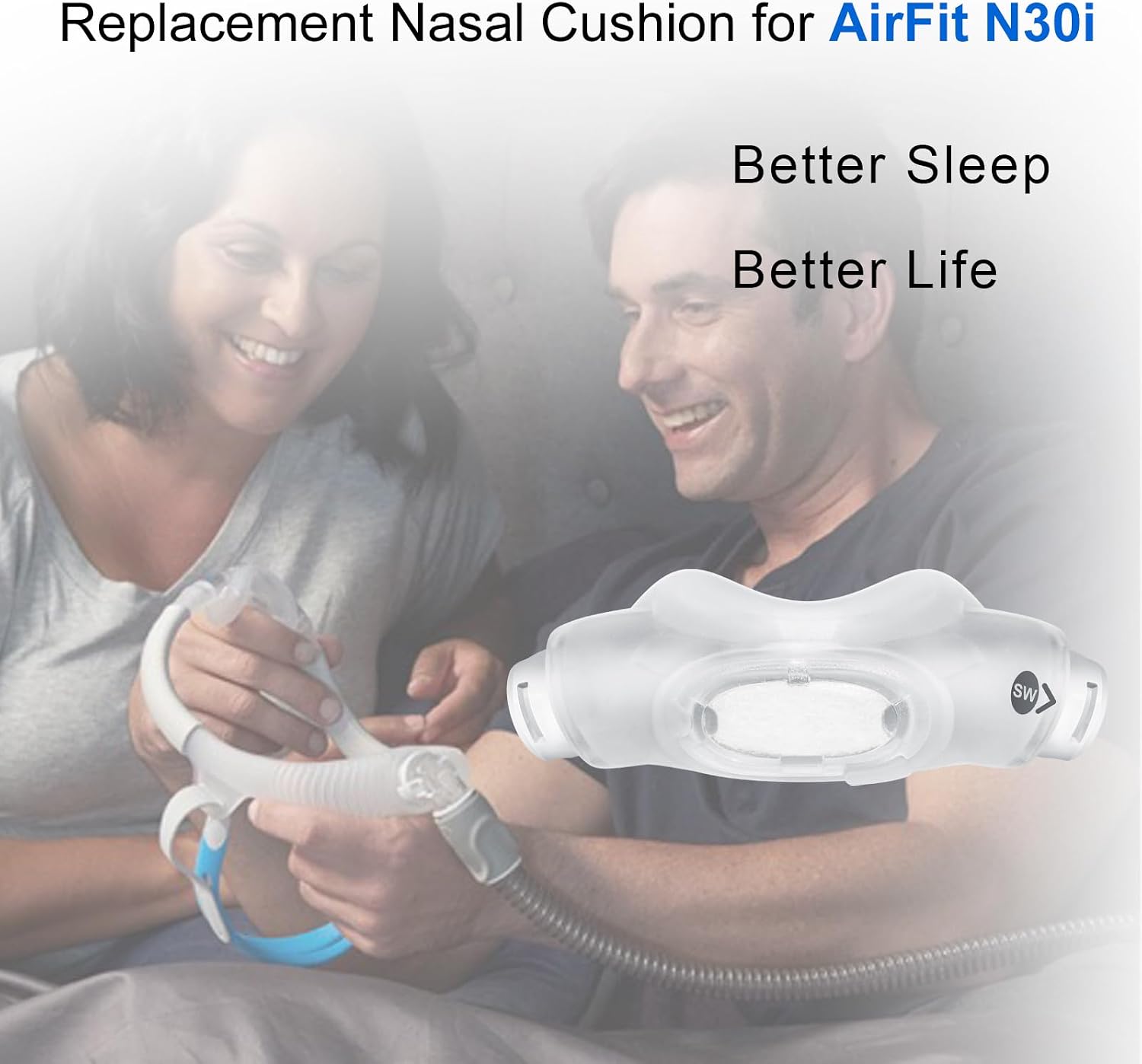 แผ่นรองจมูกสำหรับเครื่อง Airfi - Anti Snore Contour Pillow บทวิจารณ์และราคา