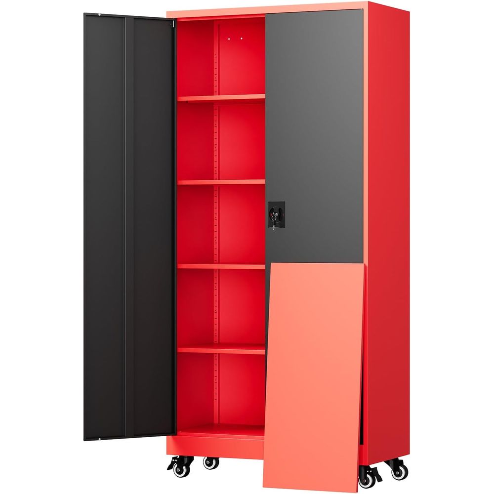 ตู้เก็บของโลหะสำหรับโรงรถพร้อม - Storage & Organization บทวิจารณ์และราคา